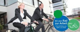 Plakat der Aktion "Mit dem Rad zur Arbeit" Bild